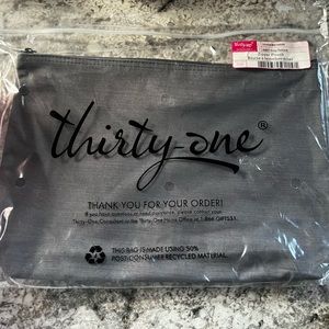 Grey texture Zipper Pouch